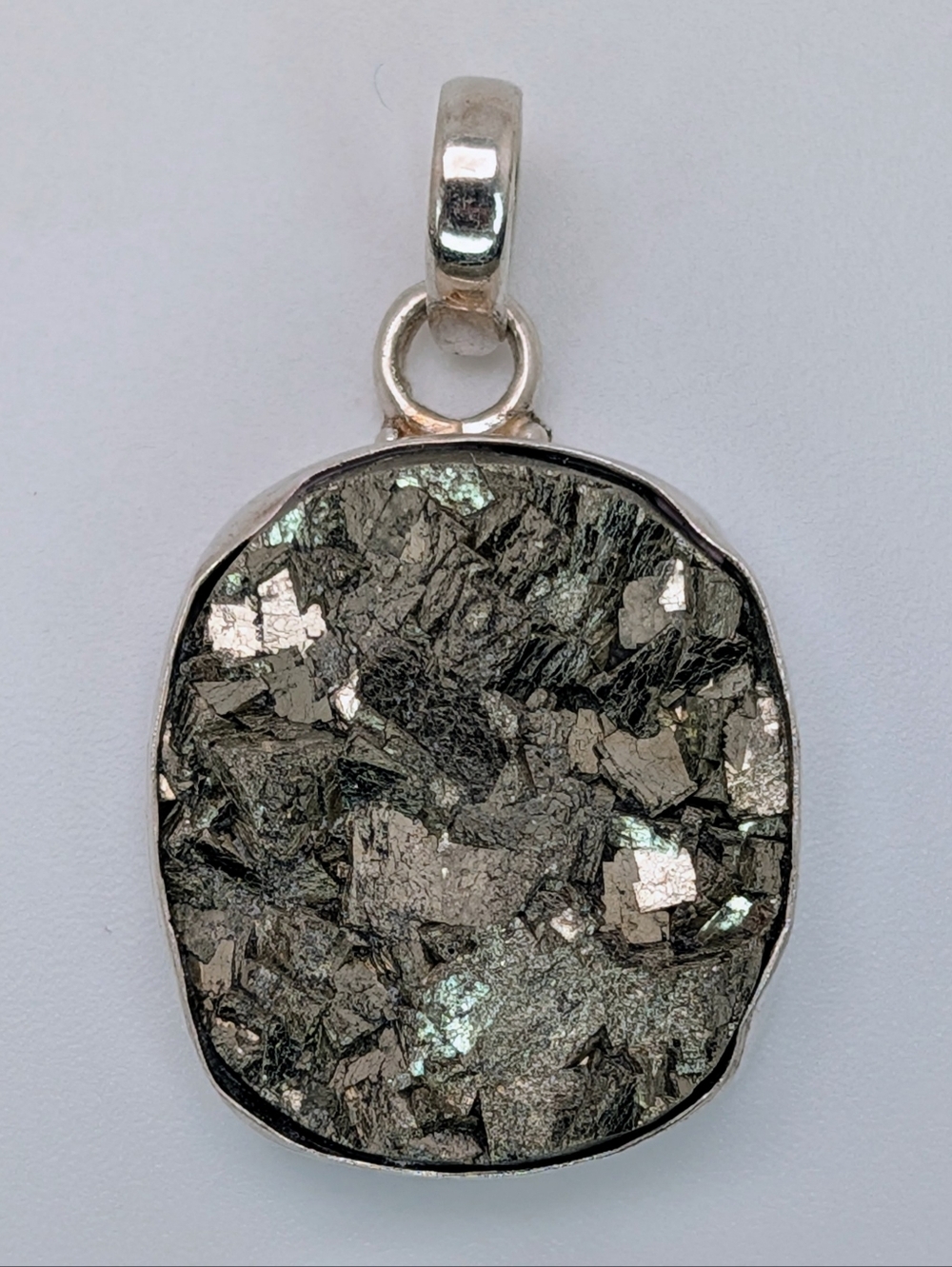 Pyrite S925 Sterling Silver Pendant